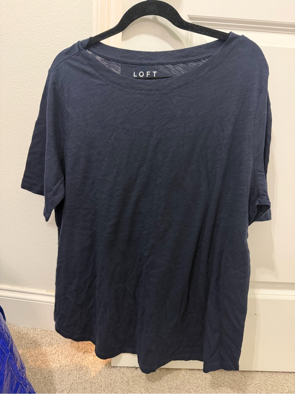 LOFT Vintage Soft Navy Crewneck Tee